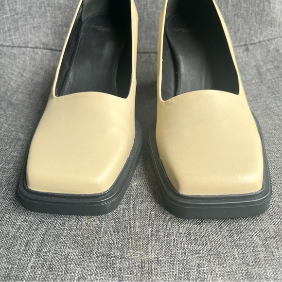 Vagabond Womens Edwina Square Toe Pumps Biscotti Size EU40 US9.5-10 3" Heel - Picture 4 of 8
